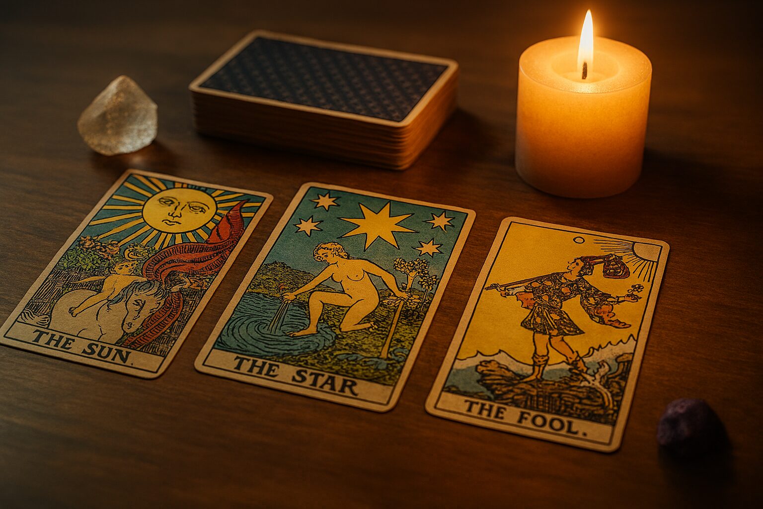 Soul Stream Tarot readings – clarity through tarot guidance with Rider–Waite–Smith deck.